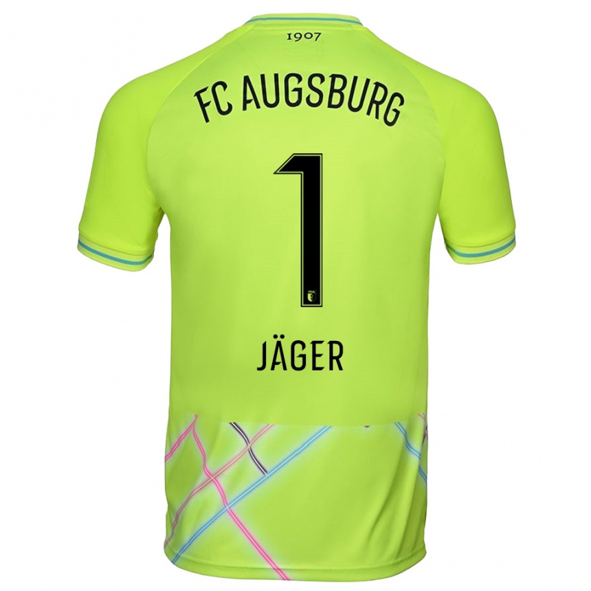 גברים כדורגל Tobias Jäger #1 צהוב ירוק שחור חולצת שוער 2025/26
