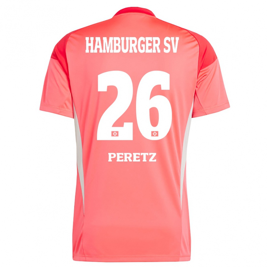 גברים כדורגל דניאל פרץ #26 כתום אדום חולצת שוער 2025/26