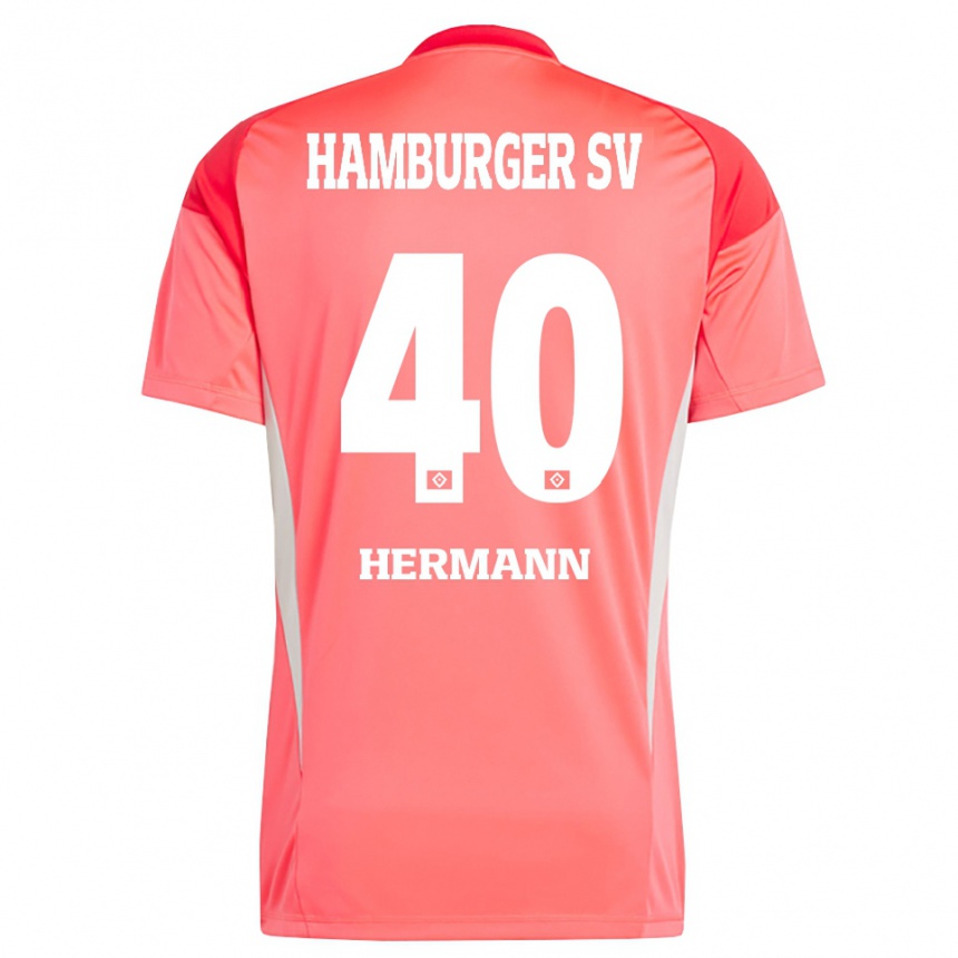גברים כדורגל האנס סטפן הרמן #40 כתום אדום חולצת שוער 2025/26