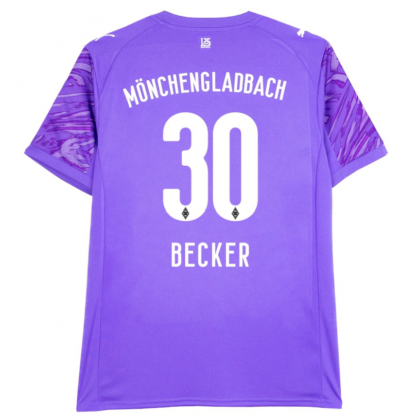 גברים כדורגל בנימין בקר #30 לבן לילך חולצת שוער 2025/26