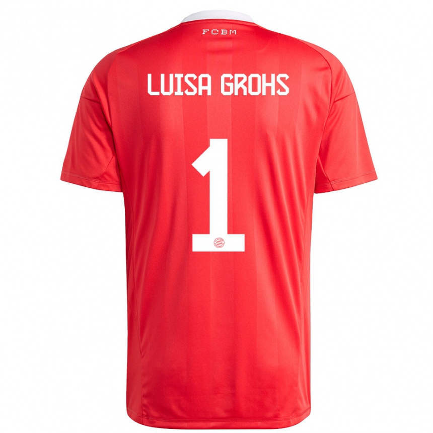 גברים כדורגל מריה לואיזה גרוס #1 לבן אדום חולצת שוער 2025/26