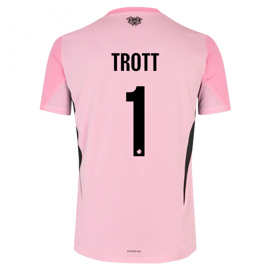 גברים כדורגל ניית׳ן טרוט #1 שחור ורוד חולצת שוער 2025/26