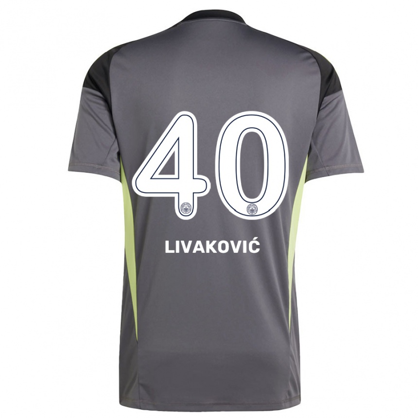 גברים כדורגל דומיניק ליבאקוביץ' #40 שחור אפור עמום חולצת שוער 2025/26