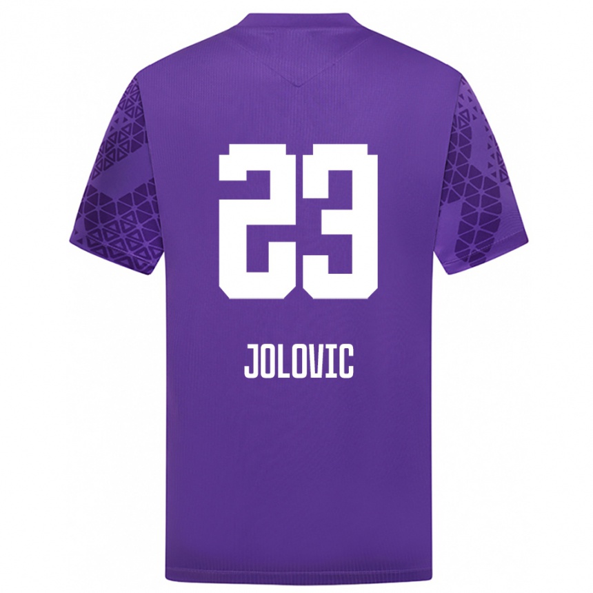 גברים כדורגל Bogdan Jolovic #23 לבן אינדיגו חולצת שוער 2025/26