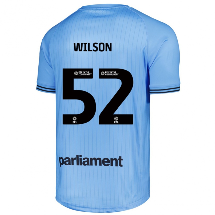 נשים כדורגל Aston Wilson #52 כחול שמיים בהיר חולצת שוער 2025/26
