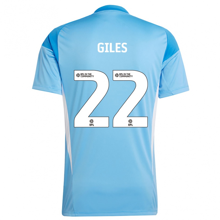 נשים כדורגל Olivia Giles #22 כחול שמיים חולצת שוער 2025/26