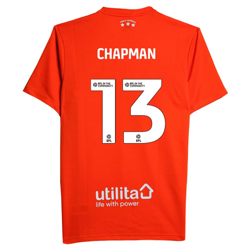 נשים כדורגל ג'ייקוב צ'פמן #13 לבן אדום חולצת שוער 2025/26