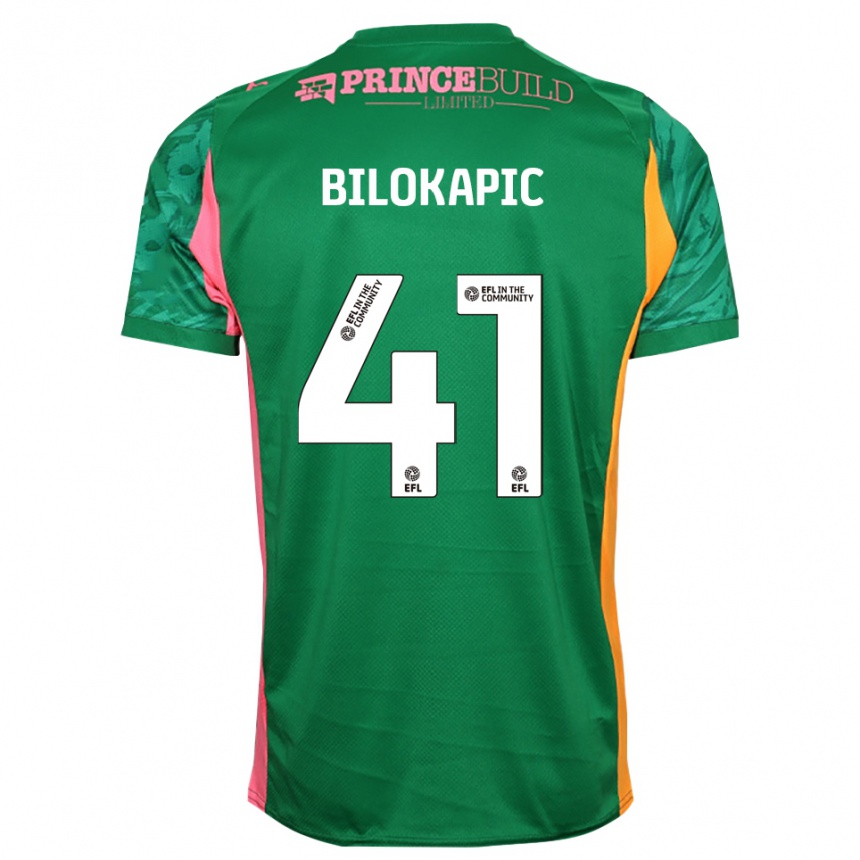 נשים כדורגל ניקולס בילוקפיץ' #41 ירוק ורוד חולצת שוער 2025/26