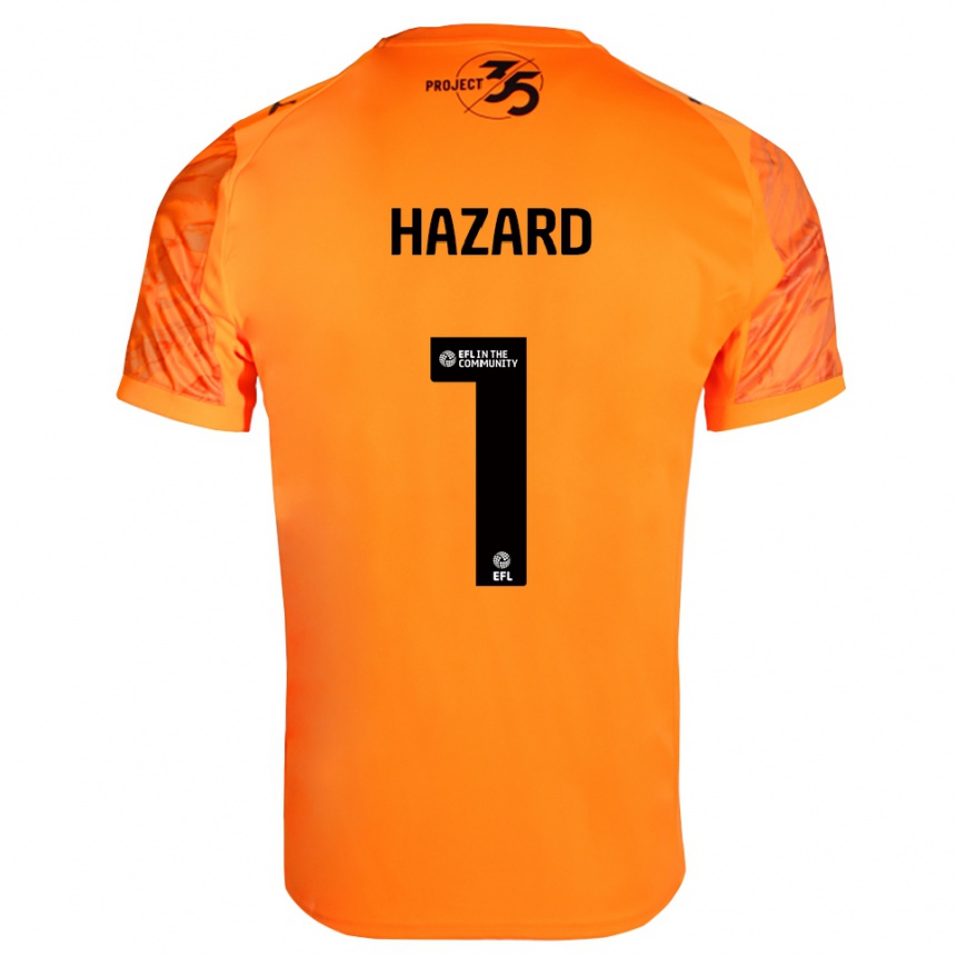 נשים כדורגל קונור האזרד #1 שחור כתום חולצת שוער 2025/26