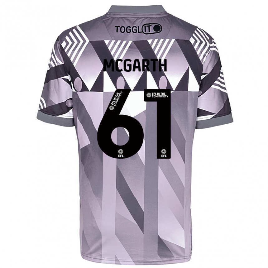 נשים כדורגל Ethan McGarth #61 אפור בהיר חולצת שוער 2025/26