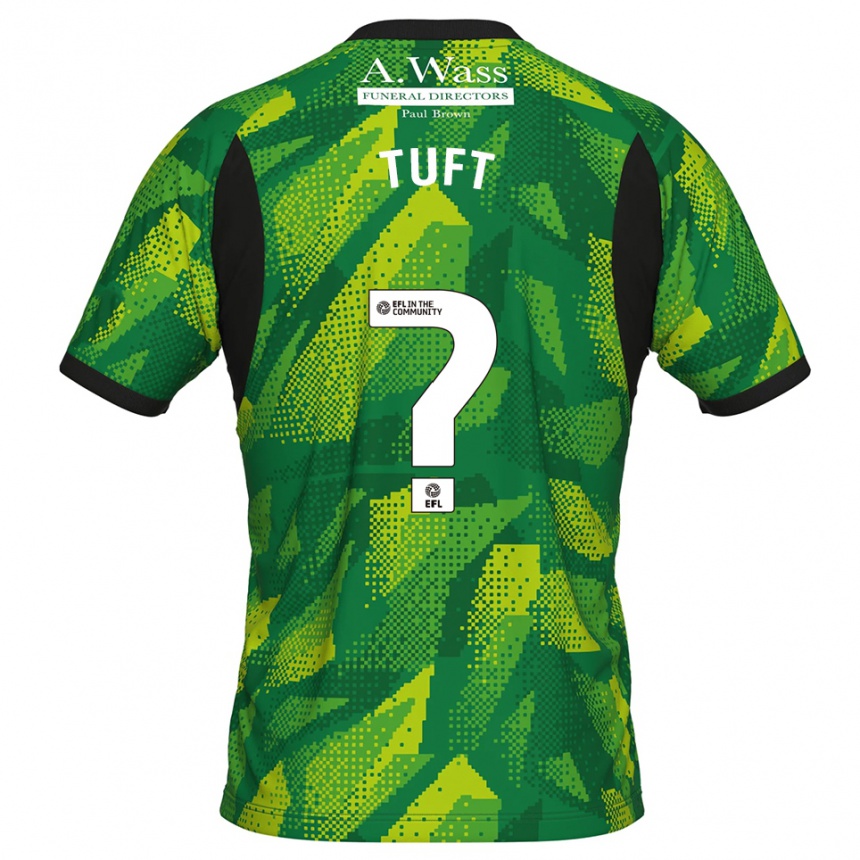 נשים כדורגל Jacob Tuft #0 ירוק שחור חולצת שוער 2025/26