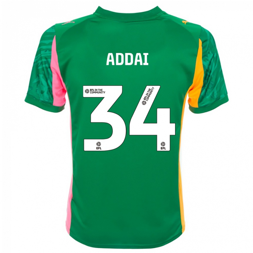 נשים כדורגל קורי אדאי #34 ירוק ורוד לבן חולצת שוער 2025/26