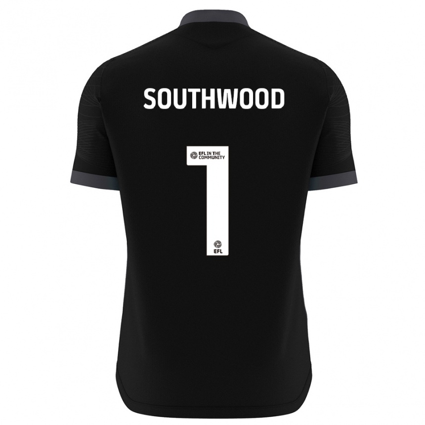 נשים כדורגל לוק סות'ווד #1 שחור לבן חולצת שוער 2025/26