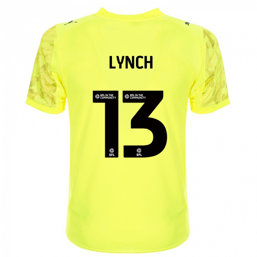 נשים כדורגל ג'יי לינץ' #13 שחור צהוב חולצת שוער 2025/26