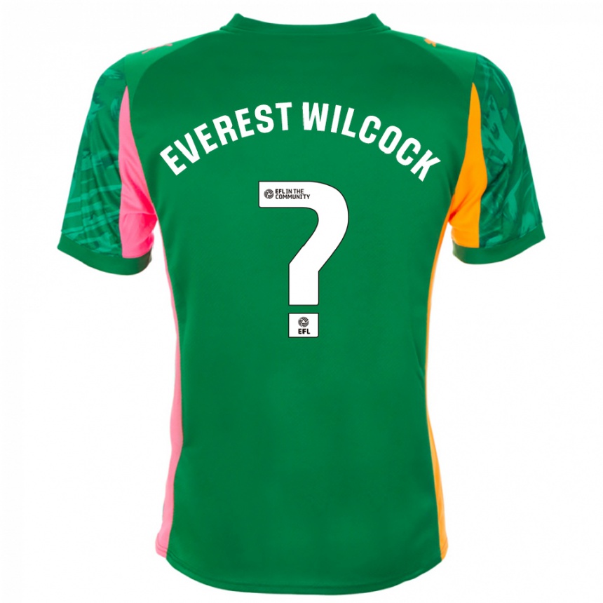 נשים כדורגל Tom Everest Wilcock #0 ירוק ורוד כתום חולצת שוער 2025/26