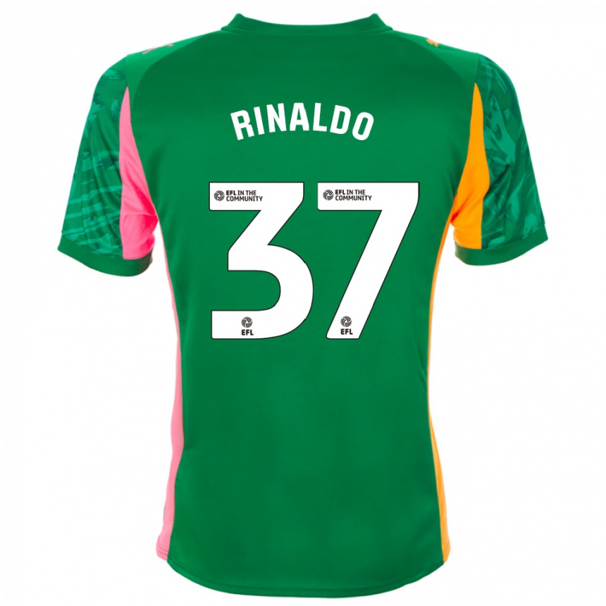 נשים כדורגל אשטון רינאלדו #37 ירוק ורוד כתום חולצת שוער 2025/26