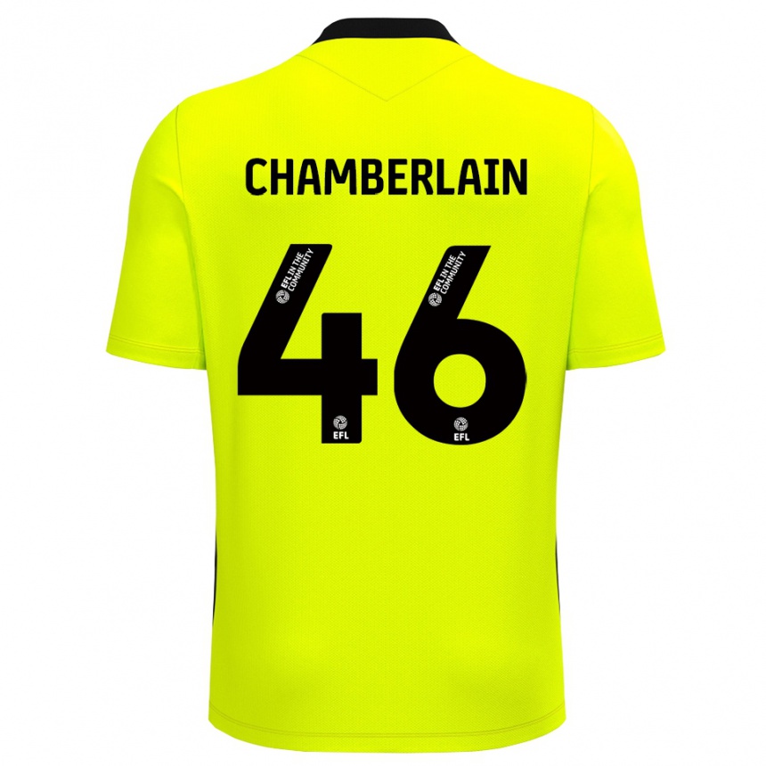 נשים כדורגל הריסון צ׳מברליין #46 שחור צהוב חולצת שוער 2025/26
