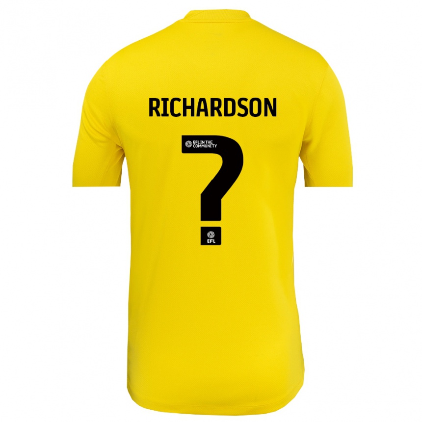 נשים כדורגל Dani Richardson #0 שחור צהוב חולצת שוער 2025/26