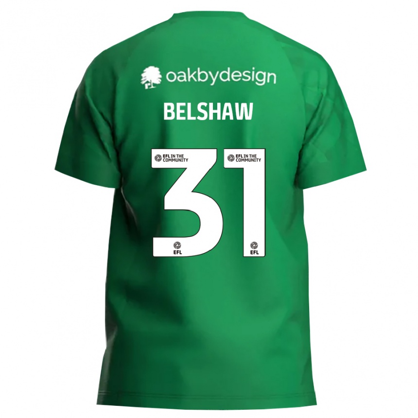 נשים כדורגל ג'יימס בלשו #31 ירוק לבן חולצת שוער 2025/26