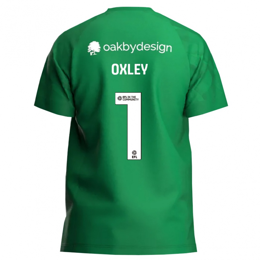 נשים כדורגל מארק אוקסלי #1 ירוק לבן חולצת שוער 2025/26