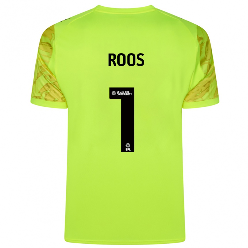 נשים כדורגל קלה רוס #1 ירוק פלורסנט חולצת שוער 2025/26