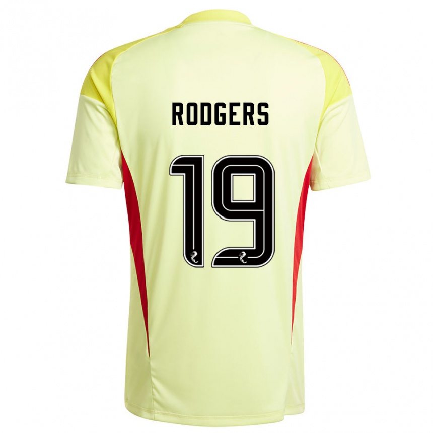 נשים כדורגל Lisa Rodgers #19 אדום צהוב חולצת שוער 2025/26