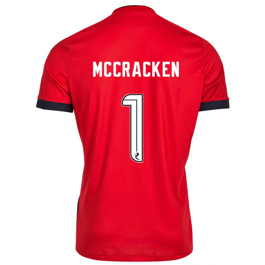 נשים כדורגל ג'ון מקראקן #1 לבן אדום חולצת שוער 2025/26