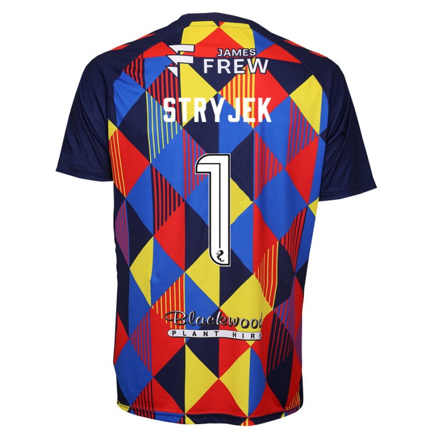 נשים כדורגל מקס שטרייק #1 אדום כחול מלכותי חולצת שוער 2025/26