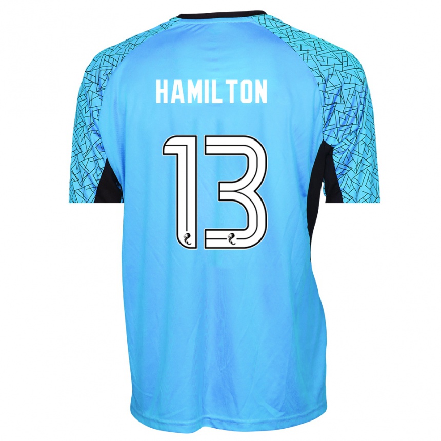 נשים כדורגל Jack Hamilton #13 כחול שחור חולצת שוער 2025/26