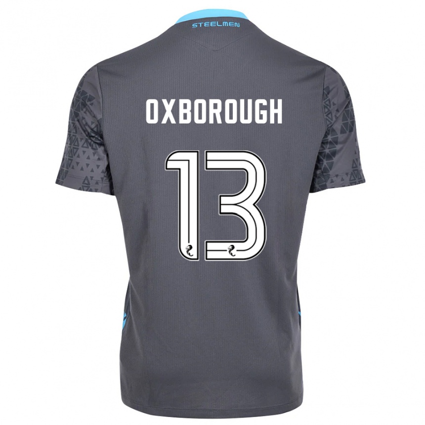 נשים כדורגל Aston Oxborough #13 לבן אפור חולצת שוער 2025/26