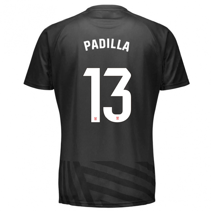 נשים כדורגל Alejandro Padilla #13 אפור שחור חולצת שוער 2025/26