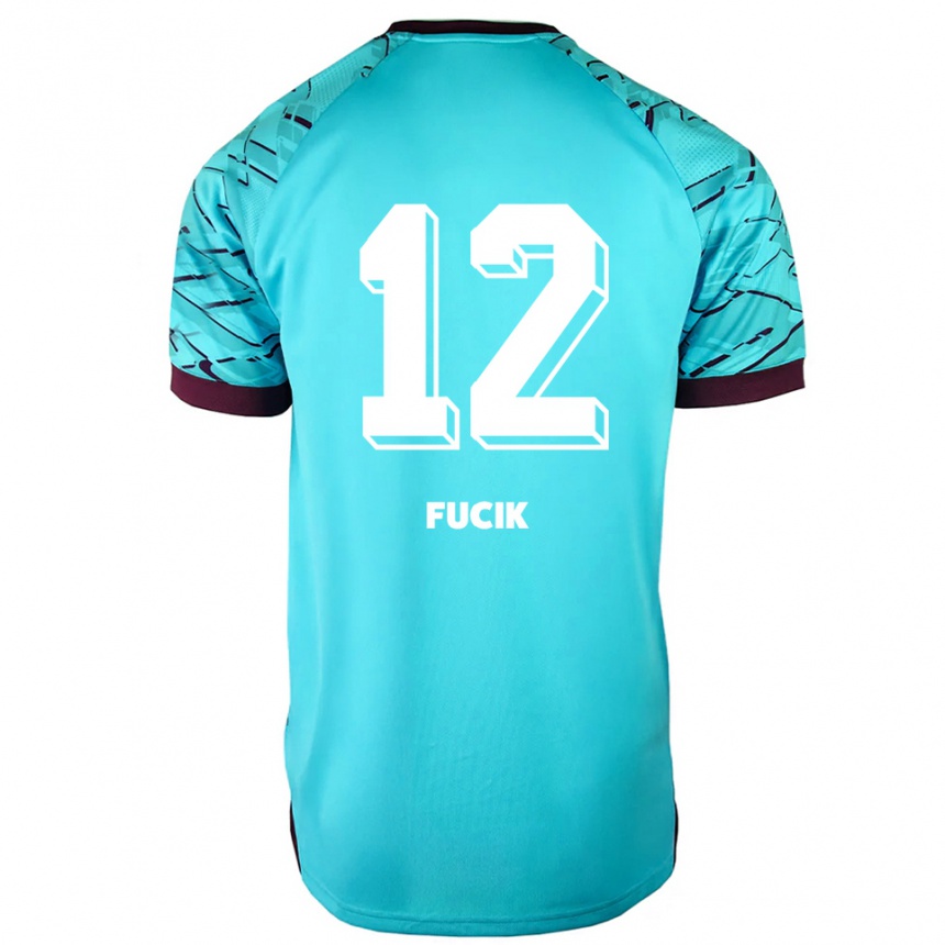 נשים כדורגל Miles Fucik #12 תכלת סגול חולצת שוער 2025/26