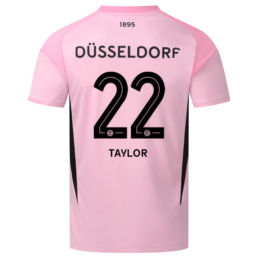 נשים כדורגל Makaya Taylor #22 ורוד שחור חולצת שוער 2025/26