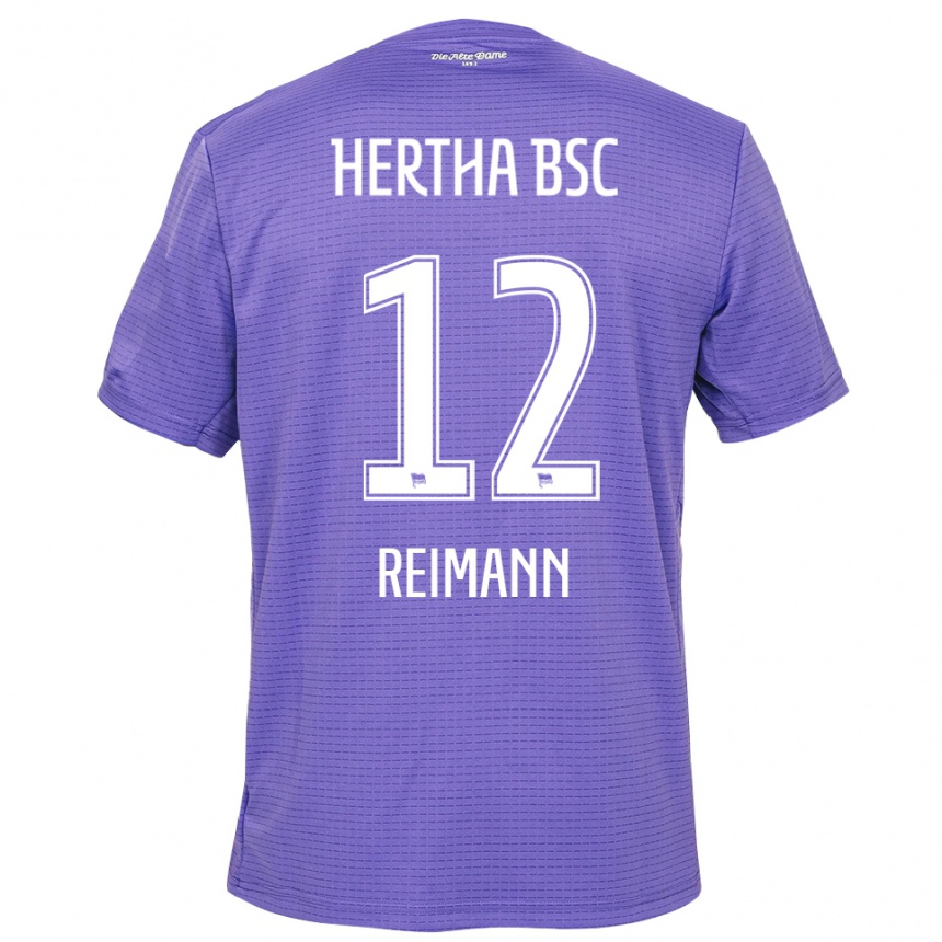 נשים כדורגל Emma Reimann #12 סגול לבן חולצת שוער 2025/26