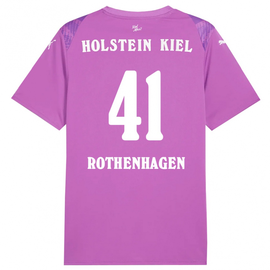 נשים כדורגל Lio Rothenhagen #41 סגול לבן חולצת שוער 2025/26