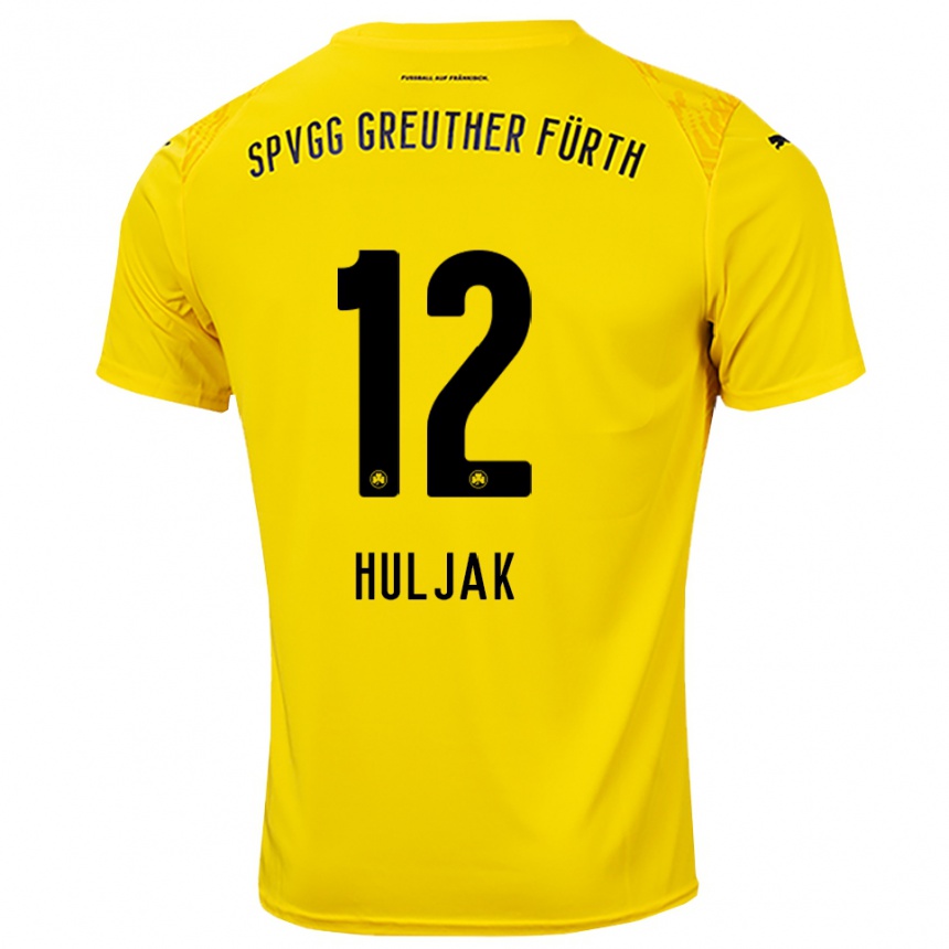 נשים כדורגל דומיניק הוליאק #12 צהוב שחור חולצת שוער 2025/26