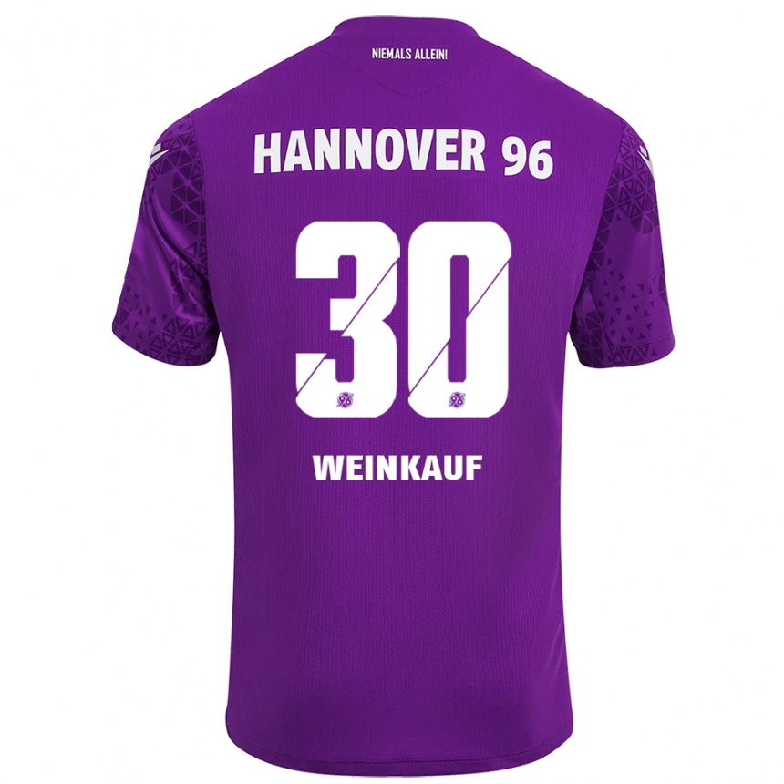 נשים כדורגל לאו וויינקאוף #30 סגול לבן חולצת שוער 2025/26