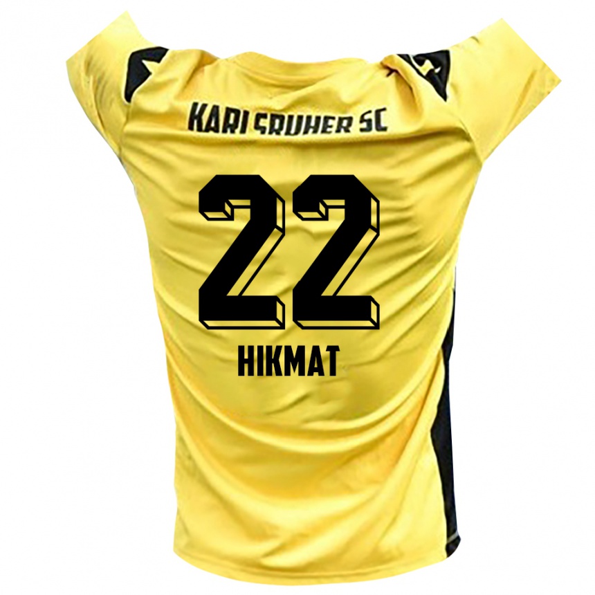 נשים כדורגל סופיאן חיכמאת #22 צהוב שחור חולצת שוער 2025/26