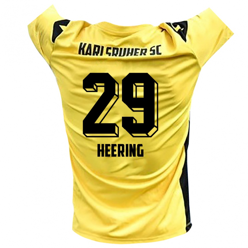 נשים כדורגל סימון הרינג #29 צהוב שחור חולצת שוער 2025/26