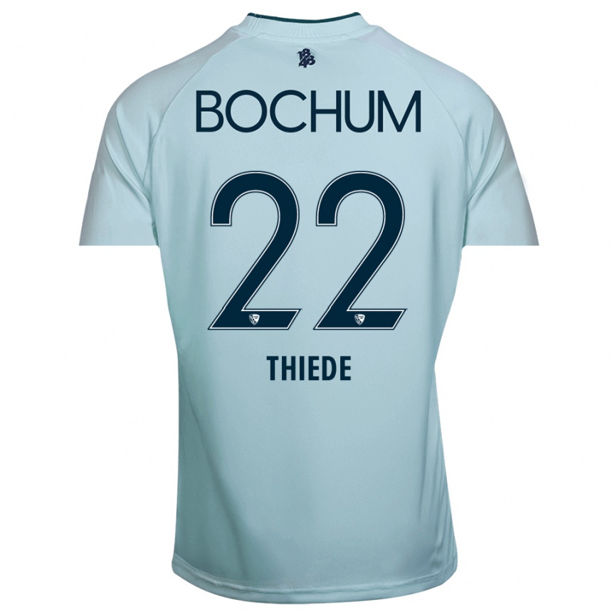 נשים כדורגל ניקלס תיידה #22 ציאן-כחול חולצת שוער 2025/26