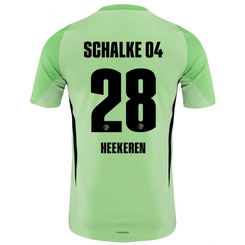 נשים כדורגל ג׳אסטין היקרן #28 ירוק בהיר שחור חולצת שוער 2025/26