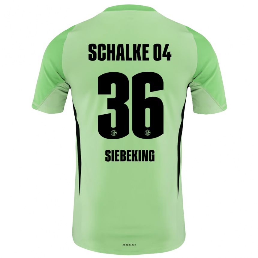 נשים כדורגל יוהנס סימון סיבקינג #36 ירוק בהיר שחור חולצת שוער 2025/26