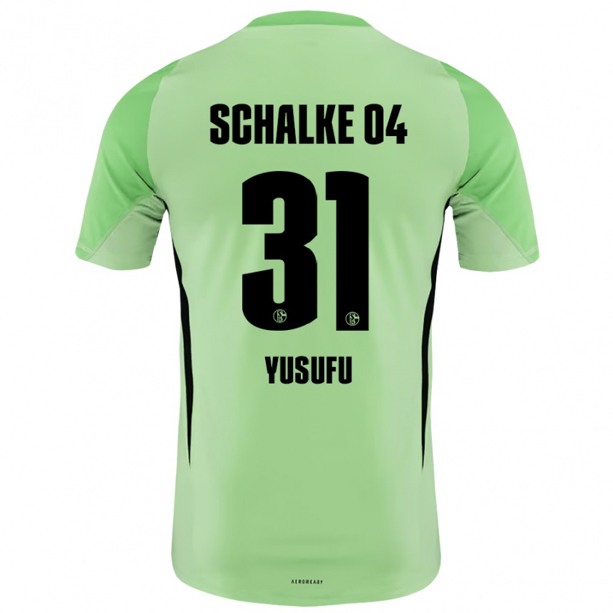 נשים כדורגל Faaris Yusufu #31 ירוק בהיר שחור חולצת שוער 2025/26