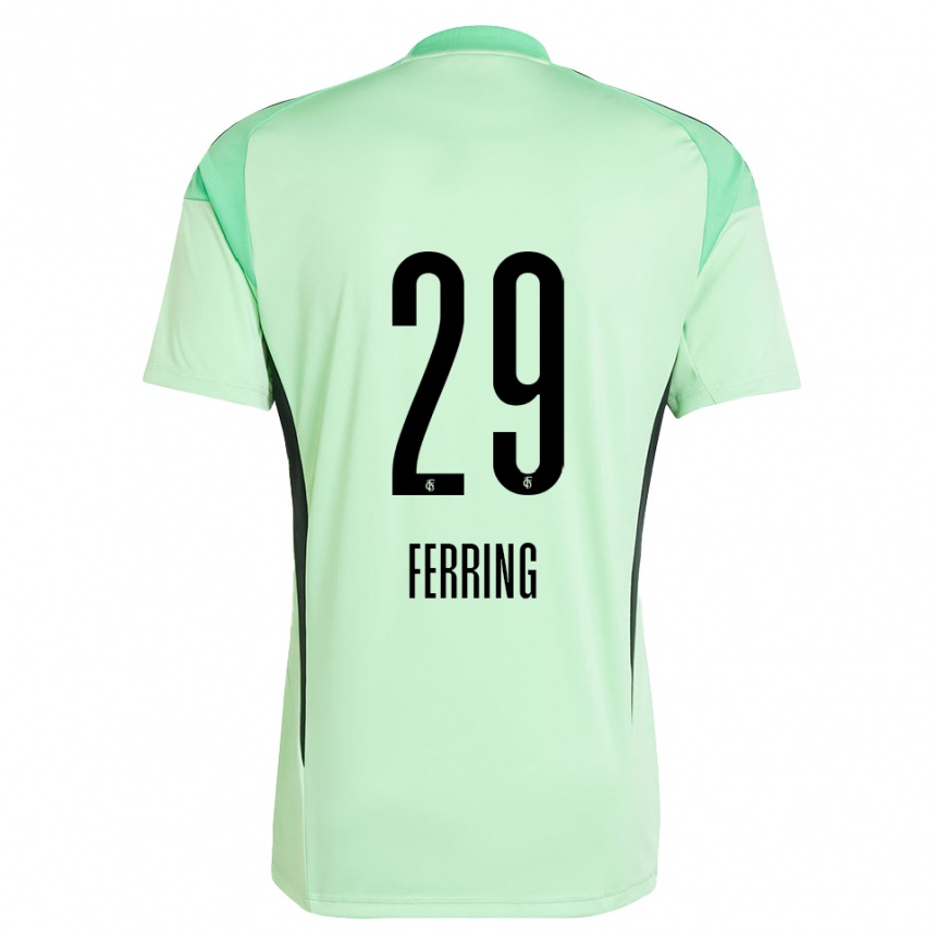 נשים כדורגל יוהנס פרינג #29 ירוק בהיר שחור חולצת שוער 2025/26