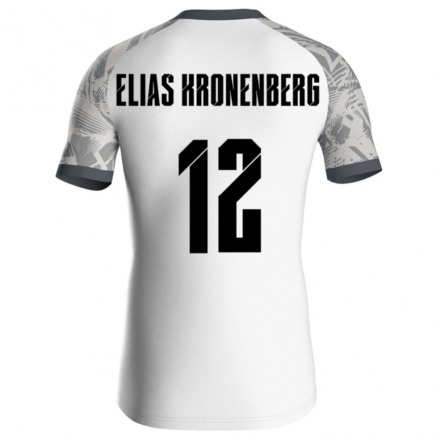 נשים כדורגל Sebastian Elias Kronenberg #12 אפור לבן חולצת שוער 2025/26