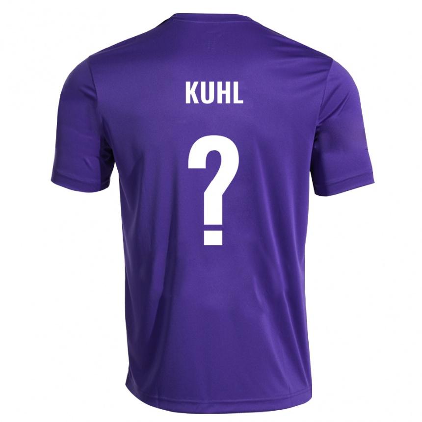 נשים כדורגל Jasmin Kuhl #0 סגול לבן חולצת שוער 2025/26