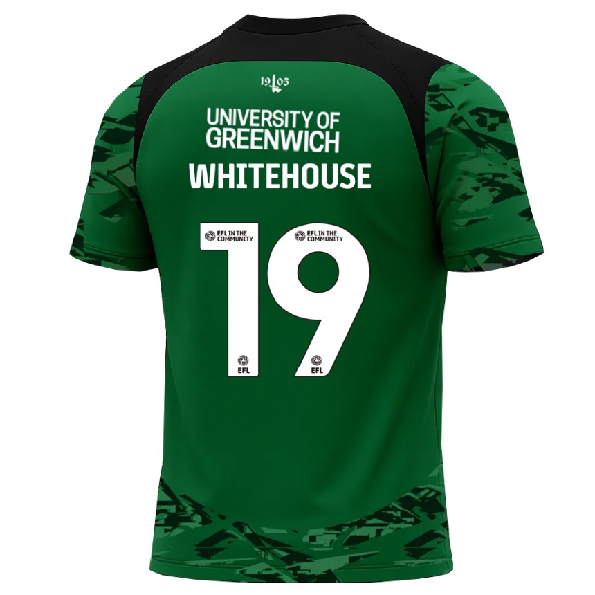 נשים כדורגל סופי וייטהאוס #19 ירוק שחור חולצת שוער 2025/26