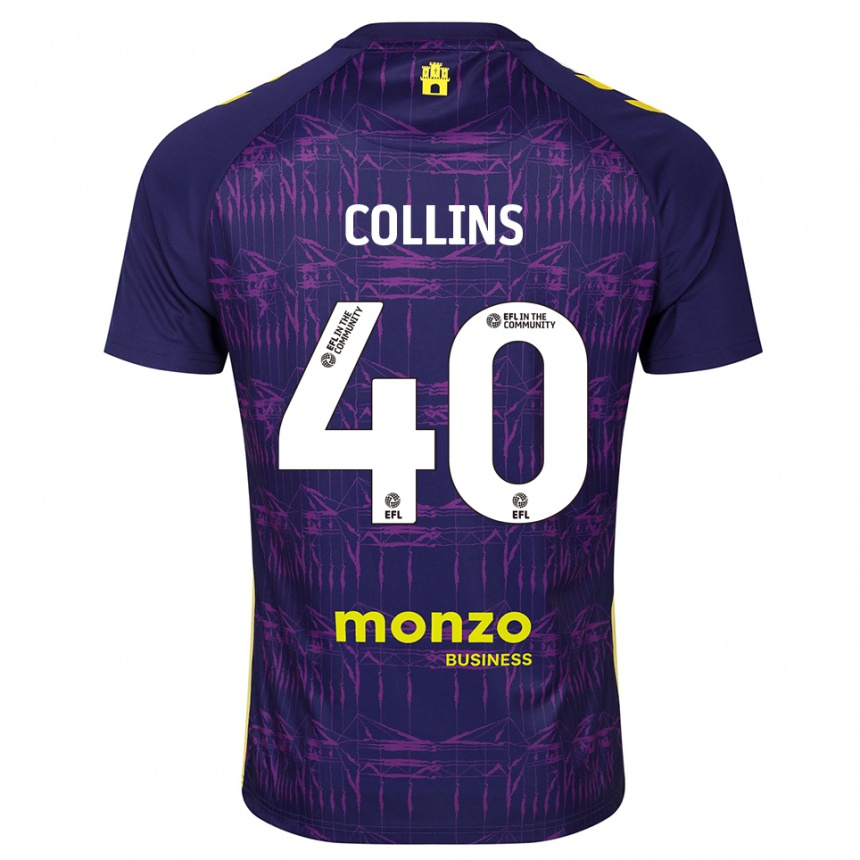 נשים כדורגל ברדלי קולינס #40 סגול צהוב חולצת שוער 2025/26