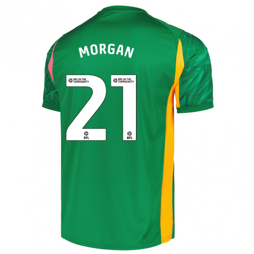 נשים כדורגל Sarah Morgan #21 ירוק ורוד חולצת שוער 2025/26