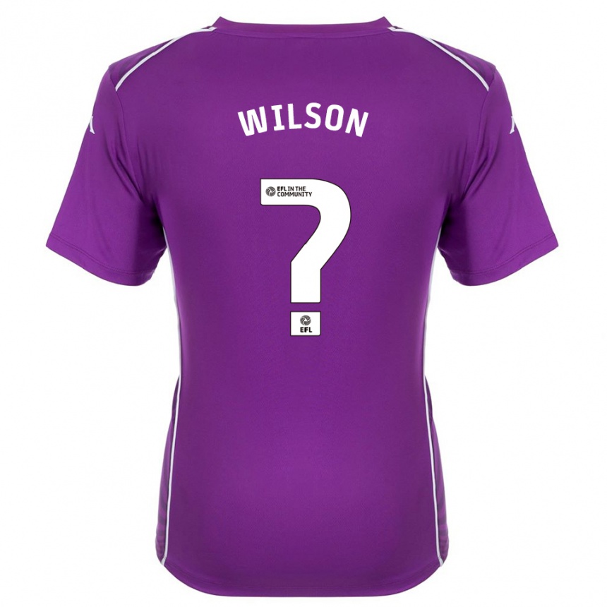 נשים כדורגל George Wilson #0 סגול לבן חולצת שוער 2025/26